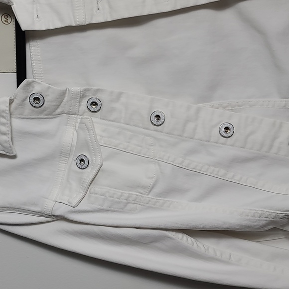 AG ADRIANO GOLDSCHMIED The Robyn White Jean Jacket Size XSmall - Picture 8 of 16